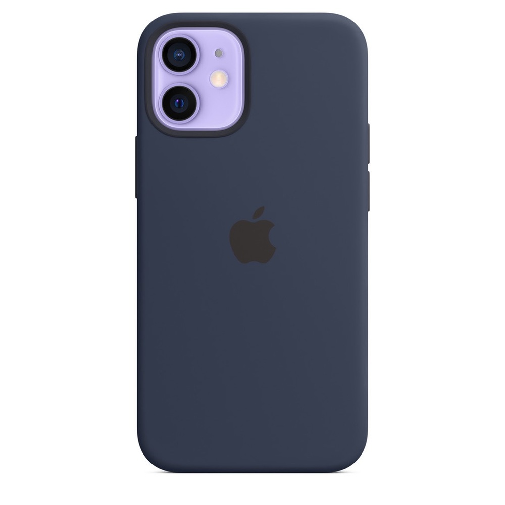 iPhone 12 mini Silicone Case with MagSafe - Deep Navy - Picture 2 of 12